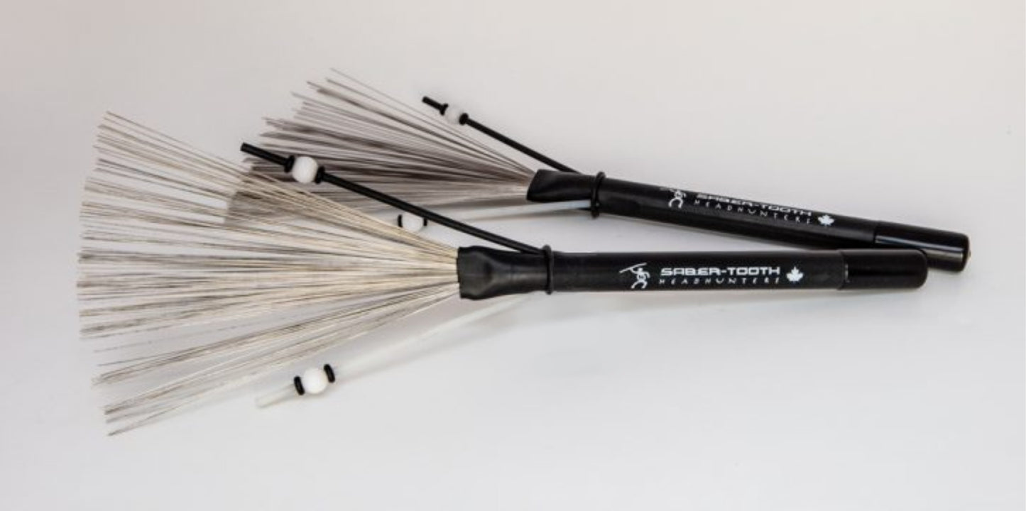 HeadHunters Saber-Tooth hybrid drum brush — Made in Canada